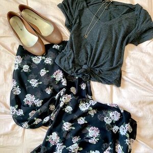 Forever 21 floral maxi skirt